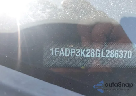 2016 Ford Focus Se из США, поврежденный, VIN 1FADP3K28GL286370